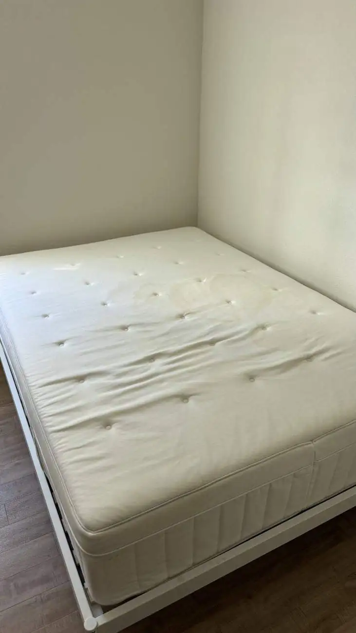 Mattress after deep cleaning and extraction