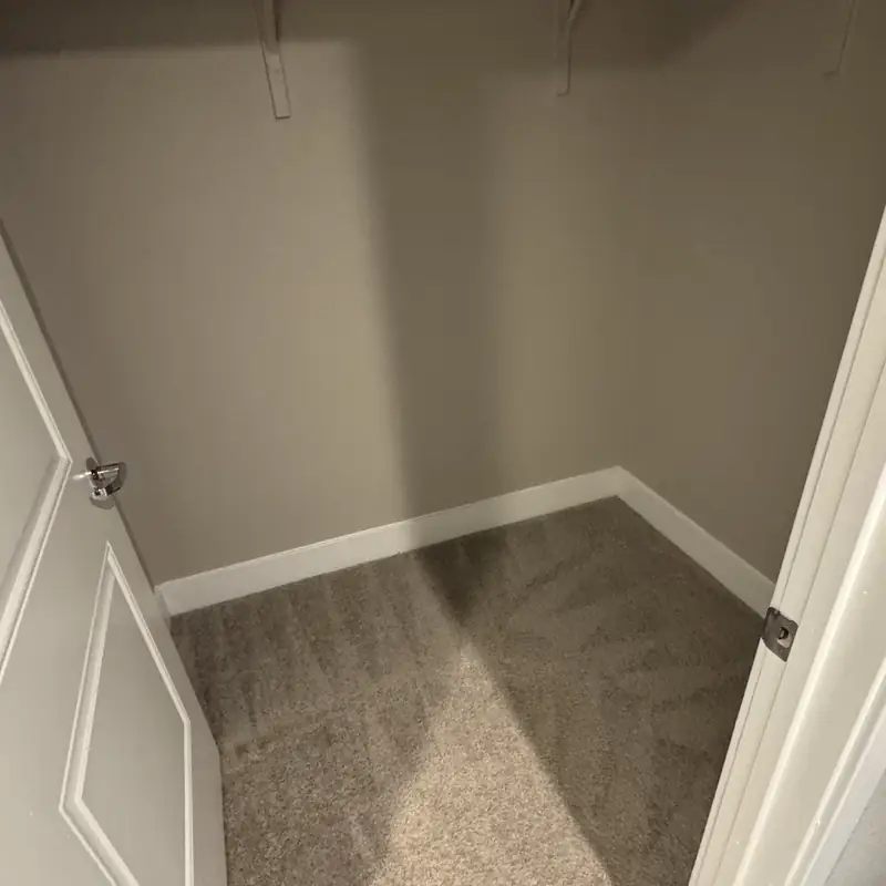 Second walk-in closet carpet after cleaning