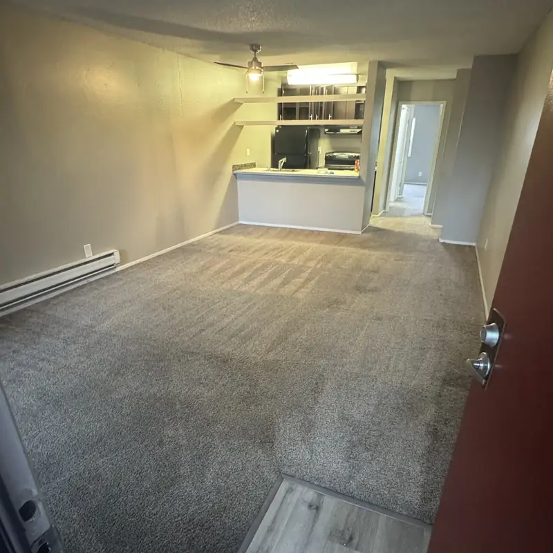 Finished empty apartment carpet ready for handover in Sunnyvale