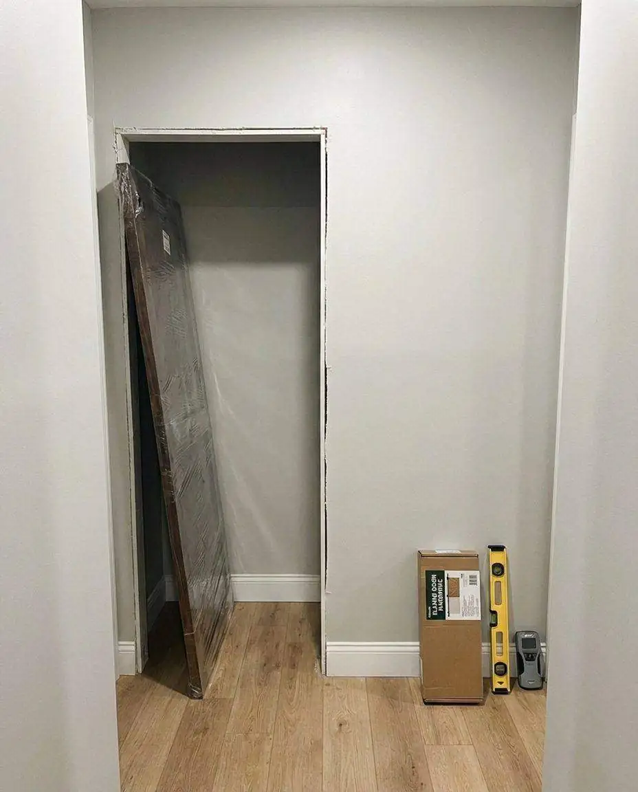 Doorway before barn door installation