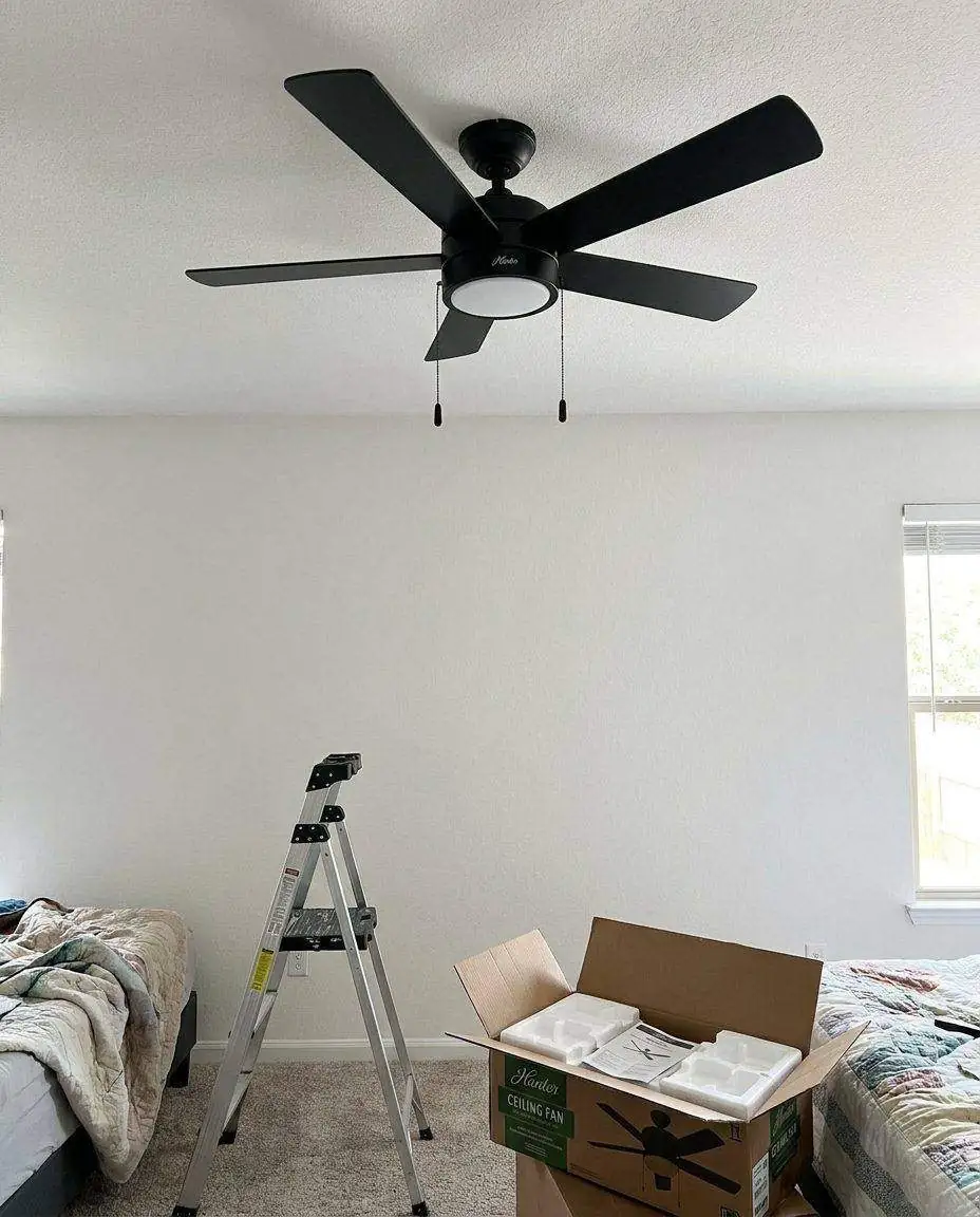 New ceiling fan installed
